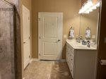 Large Master Bathroom with Double Sinks
